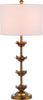 Safavieh Lani Leaf TBL4016A Gold / White Lamp Main On