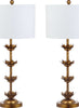 Safavieh Lani Leaf TBL4016A Gold / White Lamp Main Off