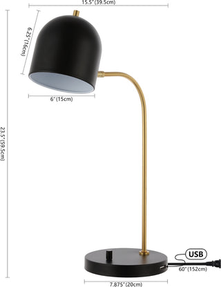 Safavieh Drina TBL4017A Black Lamp Main On