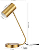 Safavieh Crane TBL4035A Gold Lamp Main On