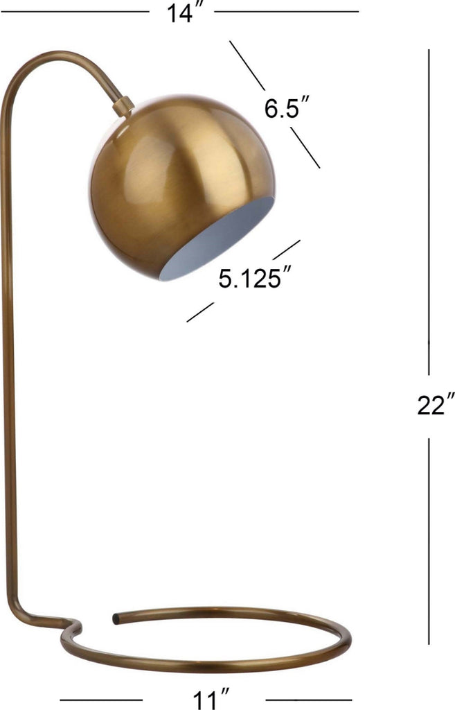 Safavieh Bartolo TBL4037A Brass Lamp main image