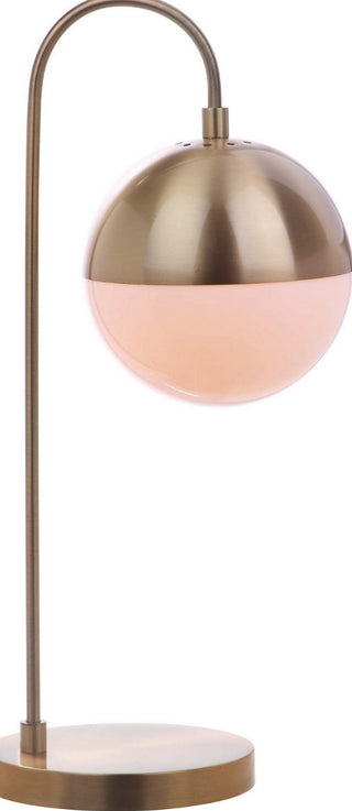 Safavieh Cappi TBL4040A Brass Lamp Main On