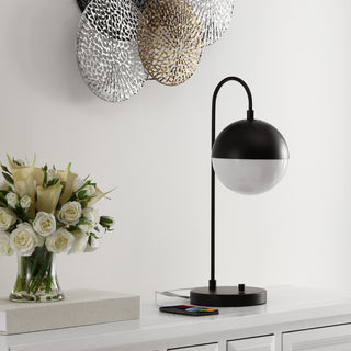 Safavieh Cappi TBL4040B Black Lamp Room Scene Off Feature