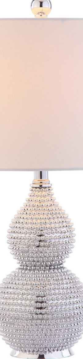 Safavieh Clarabel TBL4042A Chrome Lamp Main On
