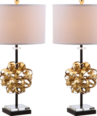 Safavieh Lionel TBL4050A Black / Gold Lamp Main On