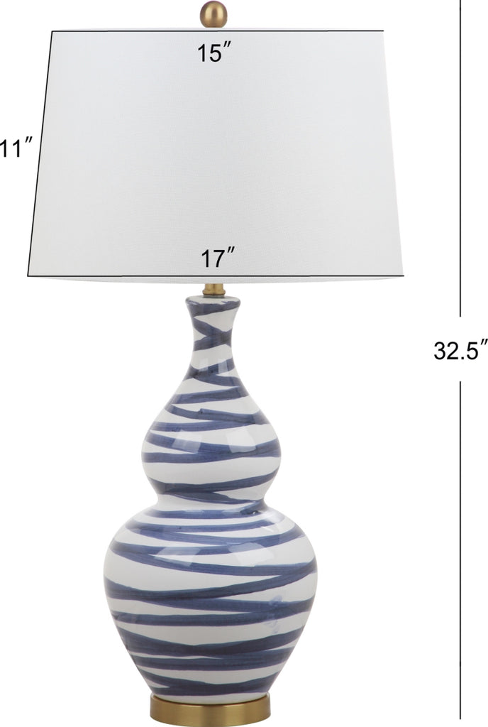 Safavieh Aviana TBL4052A Gold / Blue Lamp main image