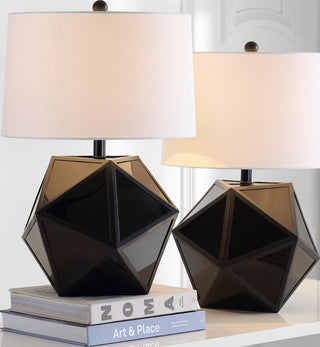 Safavieh Brycin TBL4059A Black / Chrome Lamp Room Scene On Feature