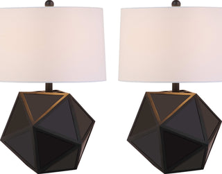 Safavieh Brycin TBL4059A Black / Chrome Lamp Main On
