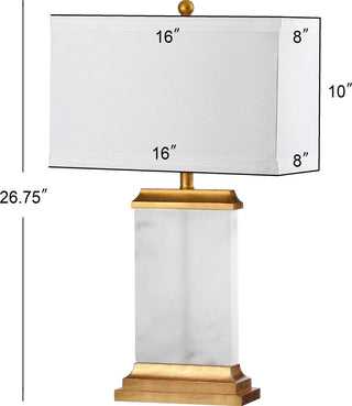 Safavieh Susannah TBL4068A White / Gold Lamp main image