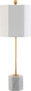 Safavieh Magdalene TBL4069A White Marble / Gold Lamp main image
