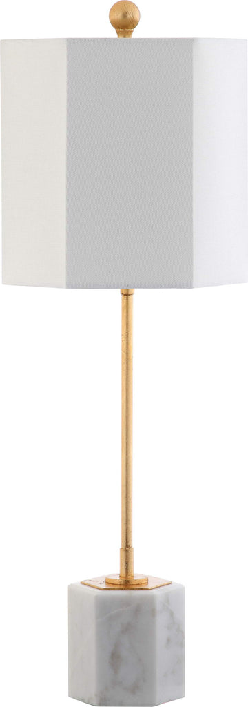 Safavieh Magdalene TBL4069A White Marble / Gold Lamp main image