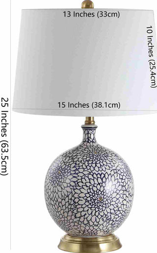Safavieh Orianna TBL4104A Blue / White Lamp main image