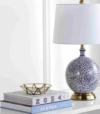 Safavieh Orianna TBL4104A Blue / White Lamp Room Scene Off Feature