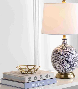 Safavieh Orianna TBL4104A Blue / White Lamp Room Scene On Feature