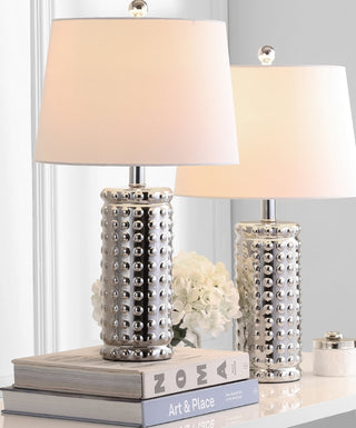 Safavieh Harlee TBL4117A Silver Lamp Room Scene On Feature