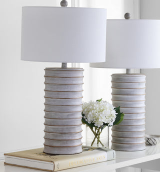 Safavieh Melina TBL4121A Grey / White Lamp Room Scene Off Feature