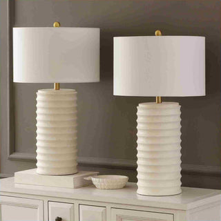 Safavieh Melina TBL4121B Bone Lamp Room Scene Off Feature