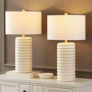 Safavieh Melina TBL4121B Bone Lamp Room Scene On Feature