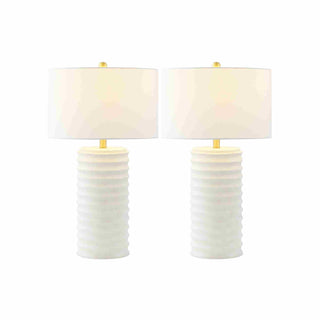 Safavieh Melina TBL4121B Bone Lamp Main On