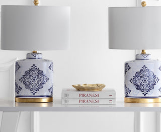 Safavieh Kamdyn TBL4145A Blue / White Lamp main image