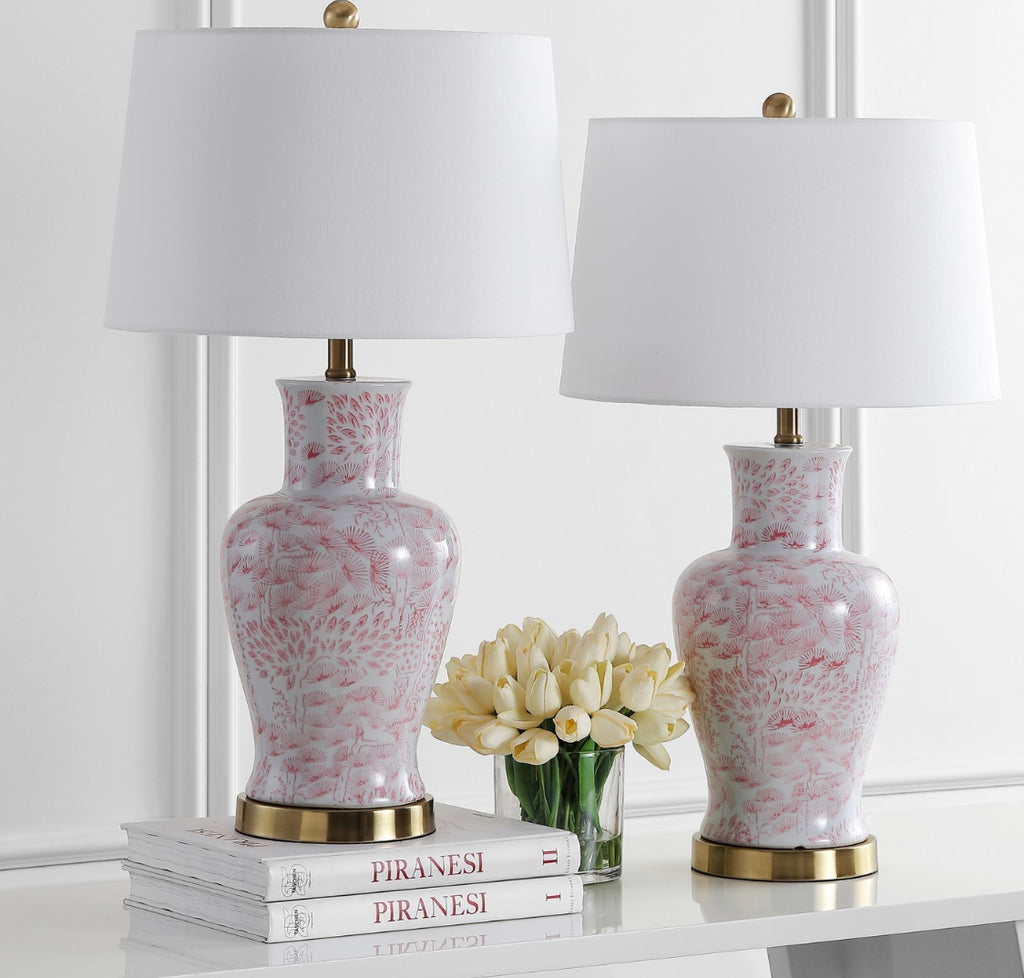Safavieh Calli TBL4161A Pink / White Lamp main image
