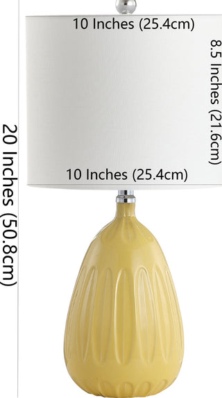 Safavieh Linnett TBL4165A Yellow Lamp main image