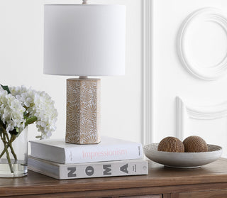 Safavieh Eliseo TBL4167A Beige Lamp Room Scene Off Feature