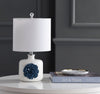 Safavieh Olinda TBL4171A White / Blue Lamp Room Scene Off Feature