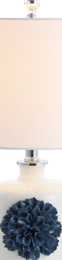 Safavieh Olinda TBL4171A White / Blue Lamp Main On