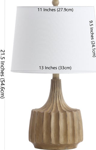 Safavieh Shiloh TBL4173A White Lamp main image