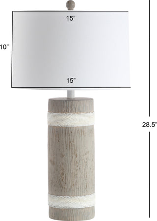 Safavieh Brixton TBL4181A Brown / White Lamp main image