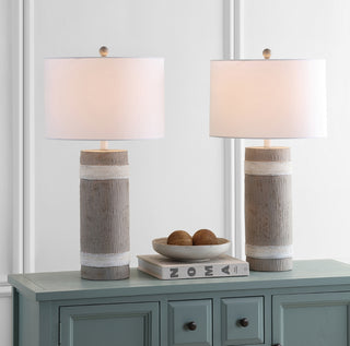 Safavieh Brixton TBL4181A Brown / White Lamp Room Scene On Feature