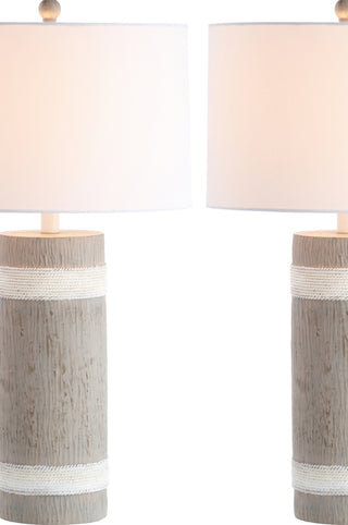 Safavieh Brixton TBL4181A Brown / White Lamp Main On