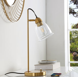 Safavieh Gibson TBL4185A Gold Lamp Room Scene Off Feature