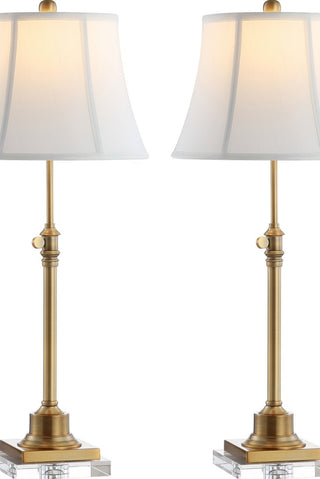 Safavieh Callen TBL4192A Clear/Brass Gold Lamp Main On