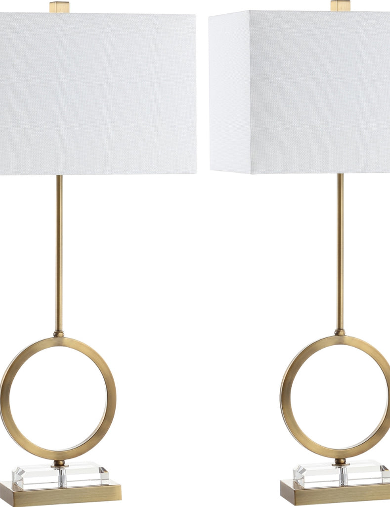 Safavieh Kaden TBL4193A Clear / Brass Lamp main image