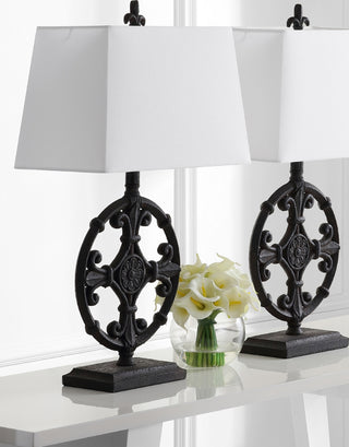 Safavieh Waylon TBL4194A Black Lamp Room Scene Off Feature