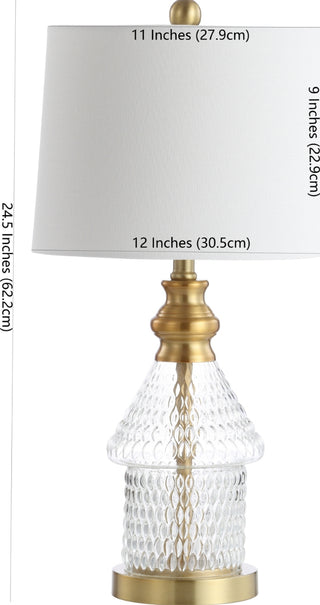 Safavieh Camden TBL4200A Brass / Clear Lamp main image