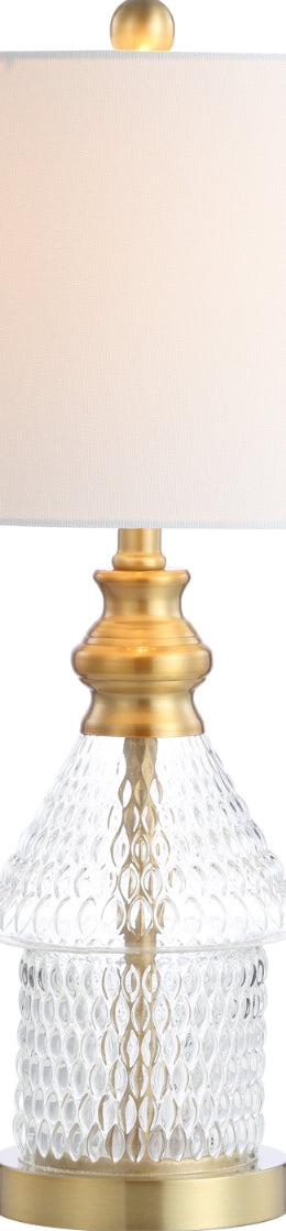 Safavieh Camden TBL4200A Brass / Clear Lamp Main On