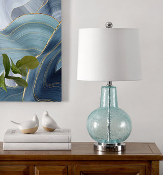 Safavieh Atlas TBL4201B Blue Lamp Room Scene Off Feature