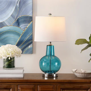 Safavieh Atlas TBL4201D Blue Lamp Room Scene On Feature