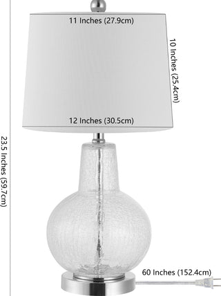 Safavieh Atlas TBL4201G Clear Lamp main image