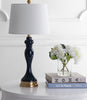 Safavieh Cayson TBL4203A Navy / Gold Lamp Room Scene Off Feature
