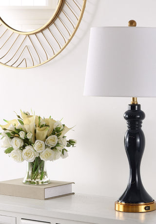 Safavieh Cayson TBL4203A Navy / Gold Lamp Room Scene Off Feature
