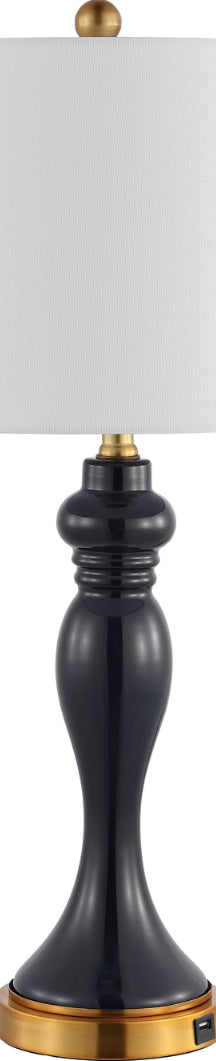 Safavieh Cayson TBL4203A Navy / Gold Lamp Main Off
