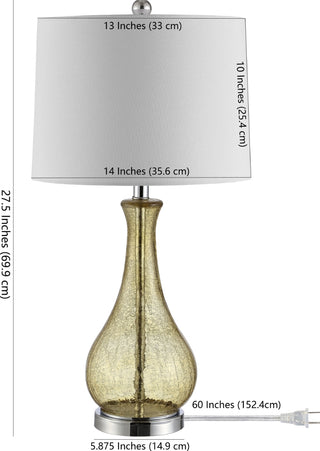 Safavieh Finnley TBL4206B Amber Lamp main image