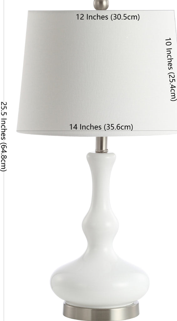 Safavieh Kellen TBL4211A White / Silver Lamp main image