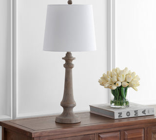 Safavieh Rhett TBL4215A Wood Lamp Room Scene Off Feature