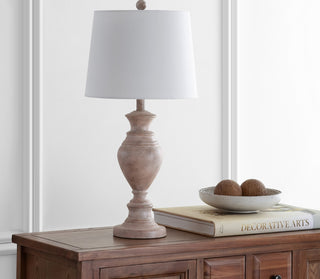 Safavieh Kyler TBL4216A Light Brown Lamp Room Scene Off Feature