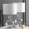 Safavieh Bilsor TBL4218A Clear / Chrome Lamp Room Scene Off Feature